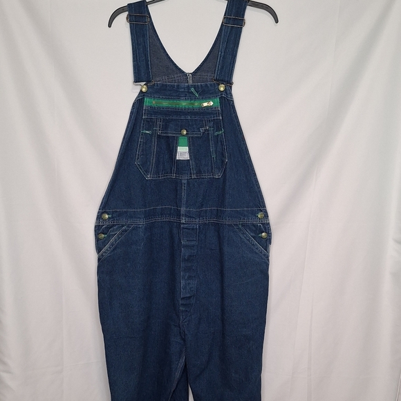 Liberty Made in USA Vintage Denim Work Wear Bibs Overalls Men's Size 42 x 29" - Picture 8 of 11
